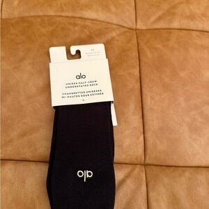 ALO Yoga Black Half-Crew Socks